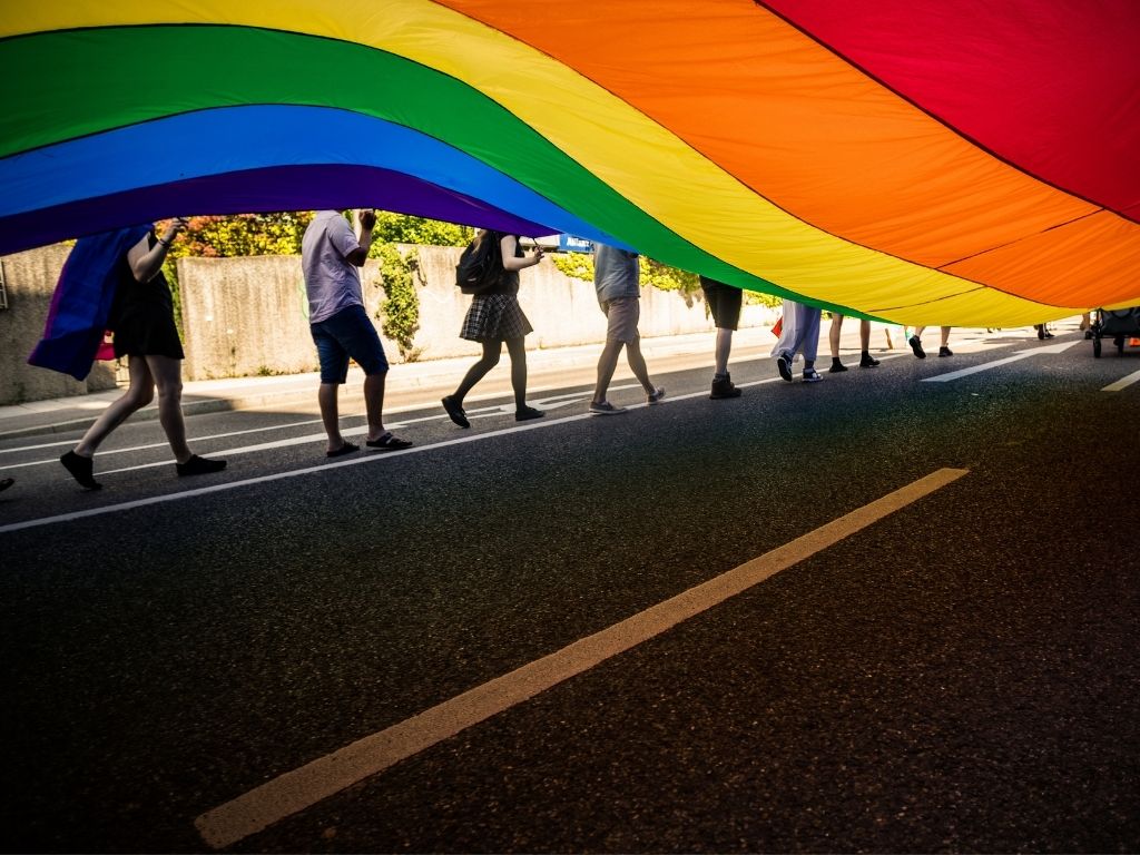 Größte Regenbogenfahne Deutschlands